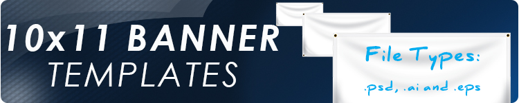 10' x 11' Vinyl Banner Templates | Banners.com