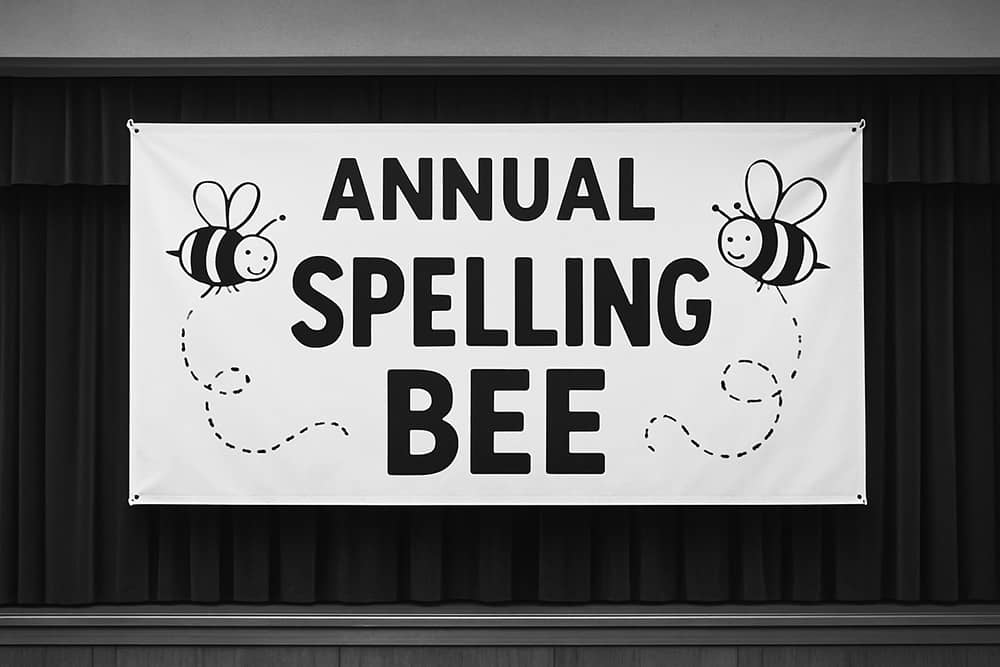 custom spelling bee banner