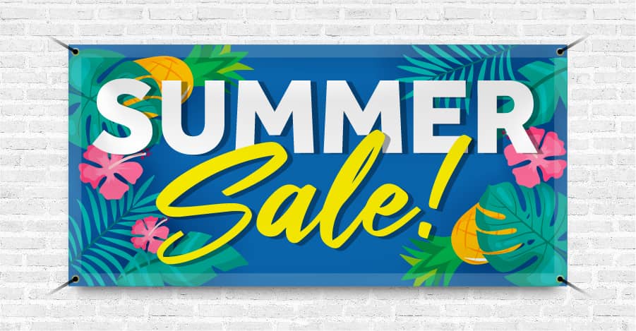 Summer Sale Custom Vinyl Banner | Banners.com