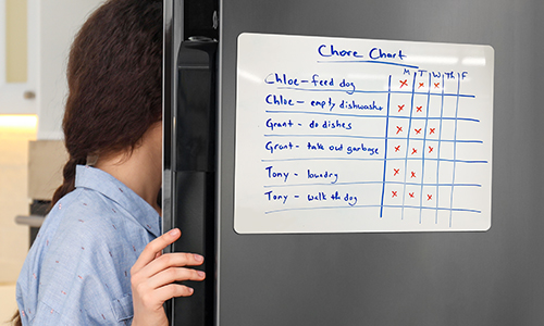 Dry Erase magnet on fridge | Banners.com