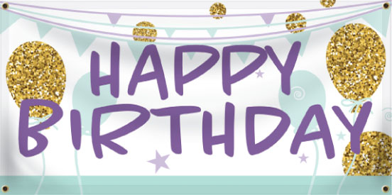 Birthday Milestone Banner | Banners.com
