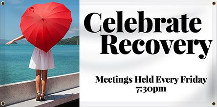 custom celebrate recovery banners