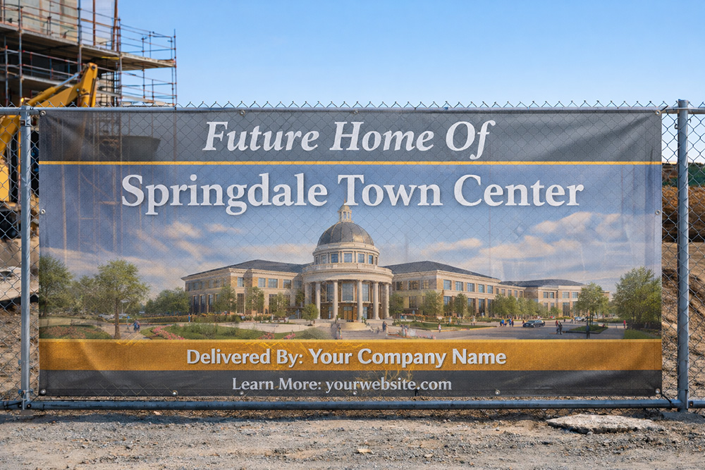 Custom Construction Fence Banner | Banners.com