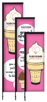 Rectangle Flying Banner Displays