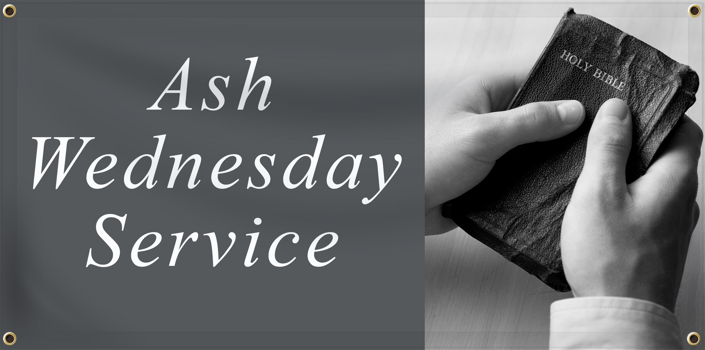 custom ash wednesday banner