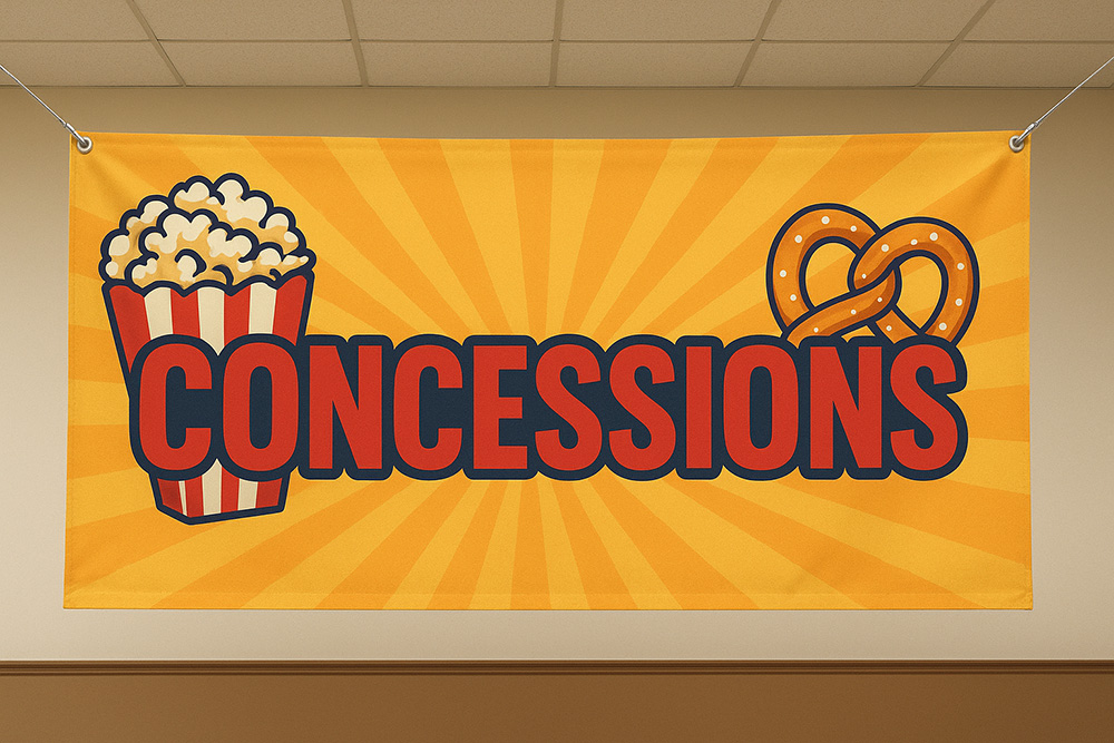 custom concession stand banner
