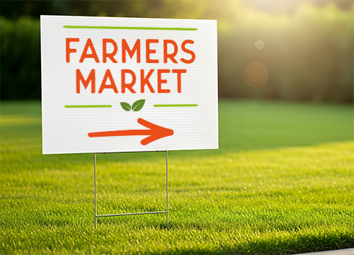 Farmers Market - Yard Sign | Banners.com