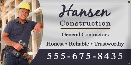 custom construction banner