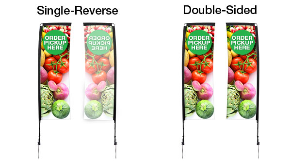 7 foot rectangle-flags