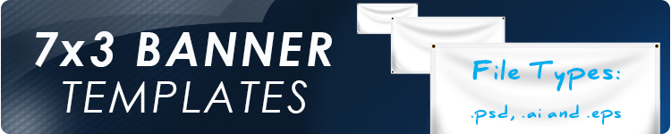 7' x 3' Vinyl Banner Templates | Banners.com