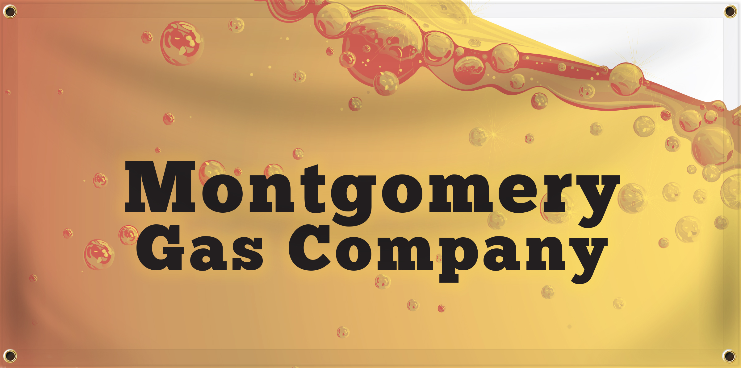 Custom gas company banner