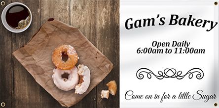 custom bakery banner