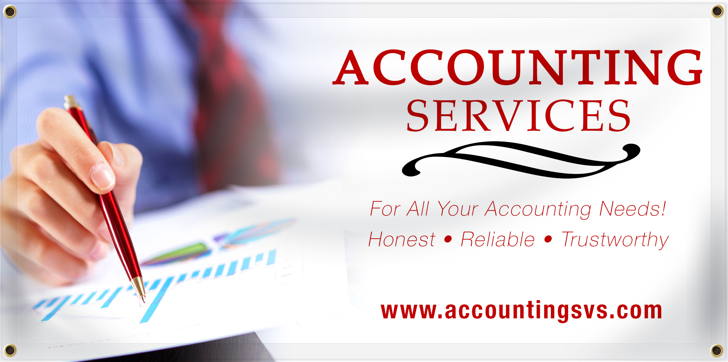 Custom accounting banner
