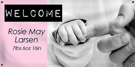 Custom baby shower banner