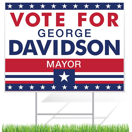 campaign yard sign