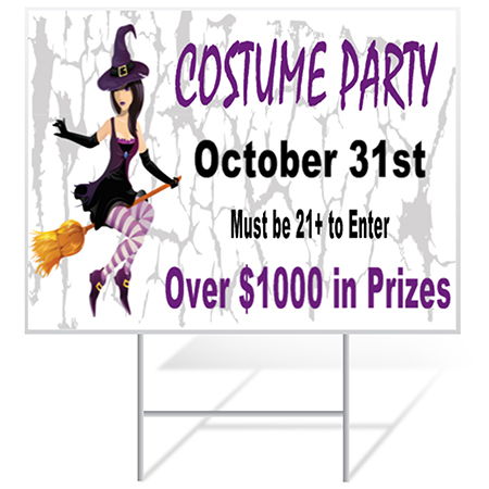 Halloween Yard Sign Example | Banners.com
