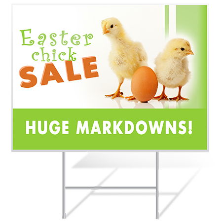 Easter Yard Sign Example | Banners.com