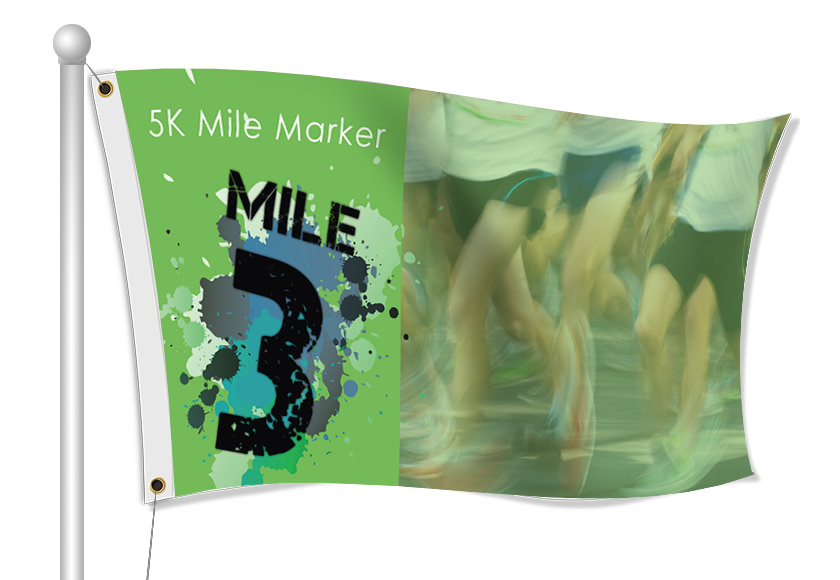 mile marker flag | Banners.com