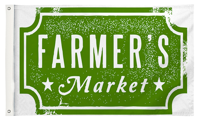 Farmers Market Flag | Banners.com