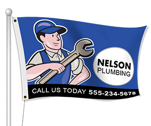 Plumbing Flag | Banners.com
