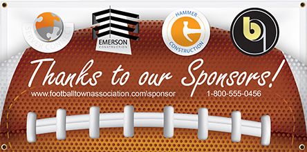 Football Sponsor Banners | Banners.com