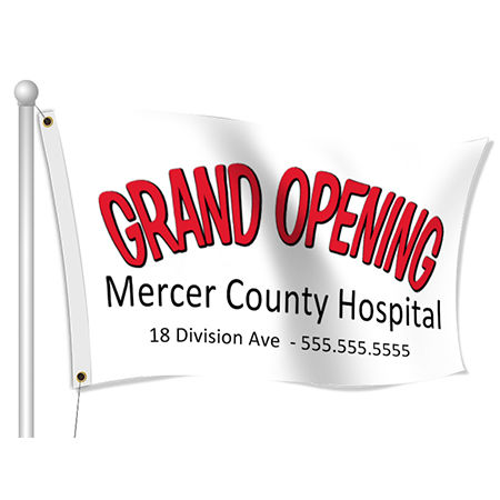 Grand Opening Flag | Banners.com