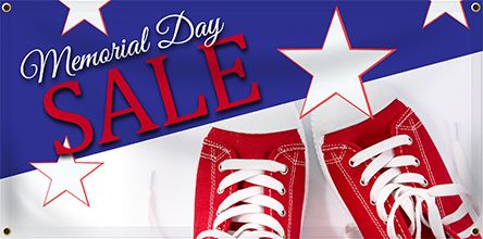 Memorial Day Vinyl Banner Example | Banners.com