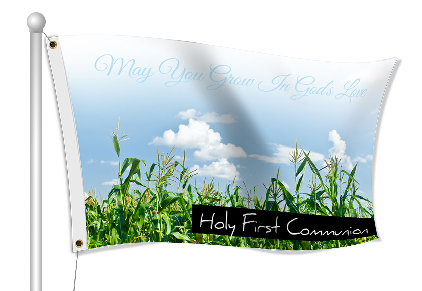 Custom first communion flags
