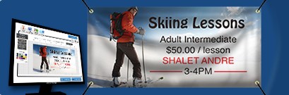 Skiing Banner | Banners.com