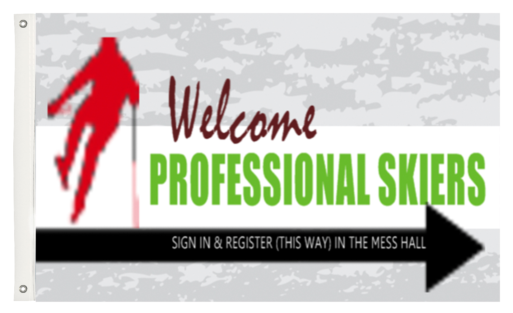 Skiing Flags | Banners.com