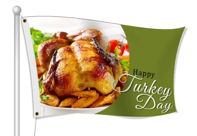Thanksgiving Flag Example | Banners.com