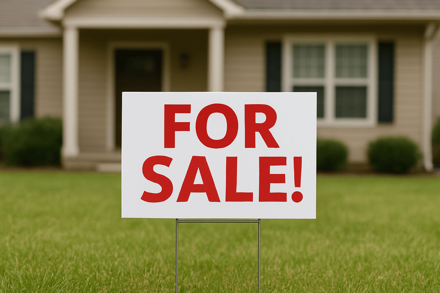 Cheap Yard Sign displaying 