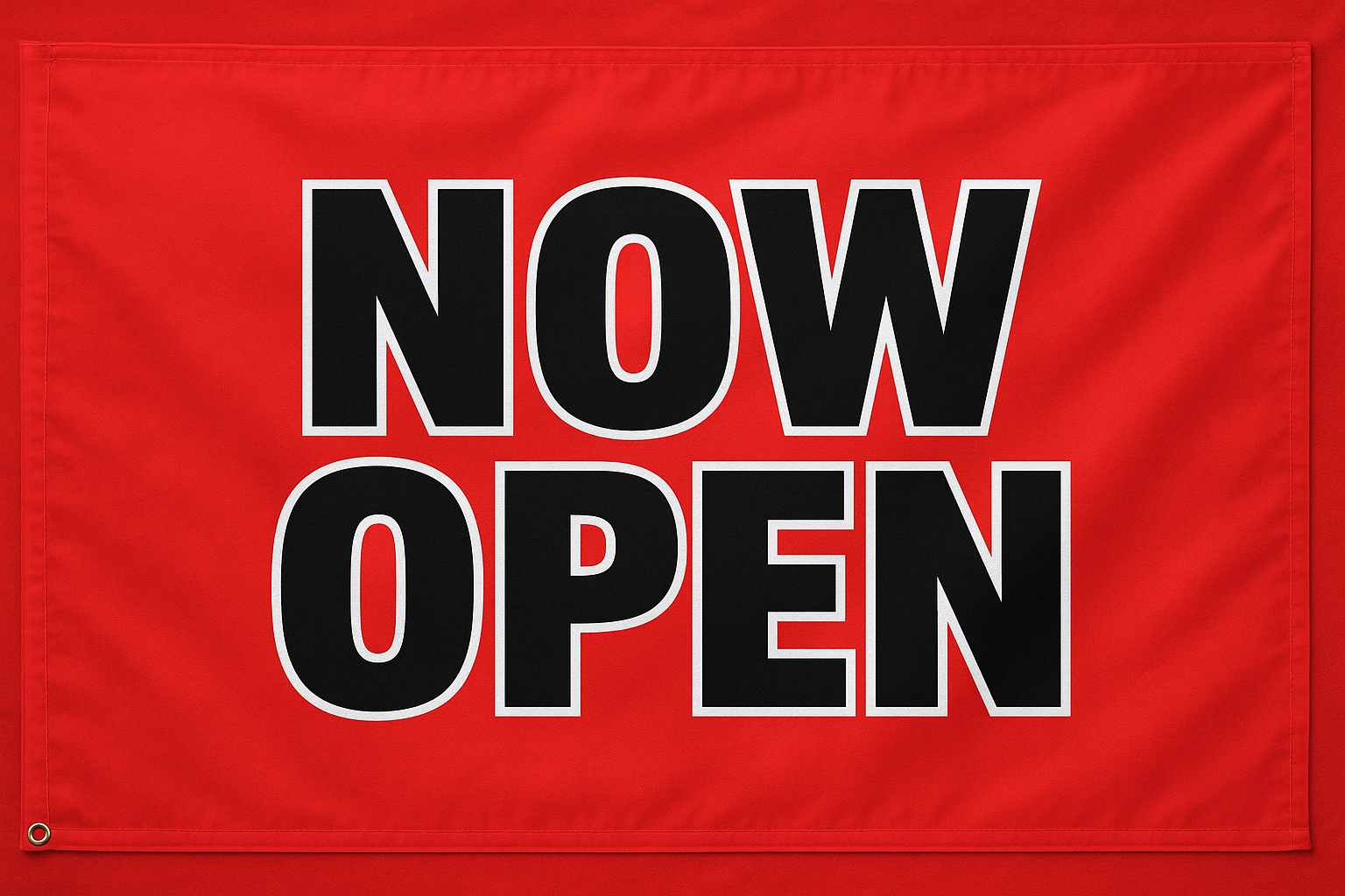 Now Open Flag | Banners.com